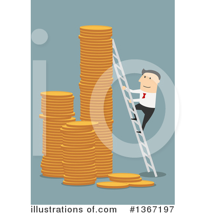 Royalty-Free (RF) White Businessman Clipart Illustration by Vector Tradition SM - Stock Sample #1367197