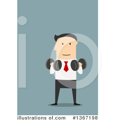 Royalty-Free (RF) White Businessman Clipart Illustration by Vector Tradition SM - Stock Sample #1367198