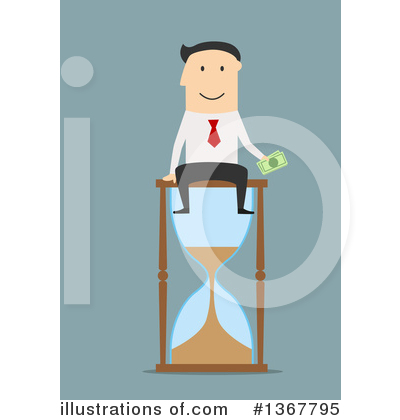 Royalty-Free (RF) White Businessman Clipart Illustration by Vector Tradition SM - Stock Sample #1367795