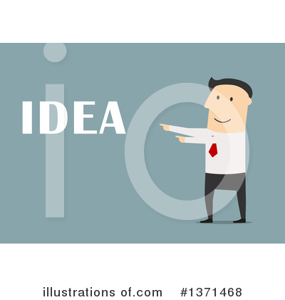 Royalty-Free (RF) White Businessman Clipart Illustration by Vector Tradition SM - Stock Sample #1371468