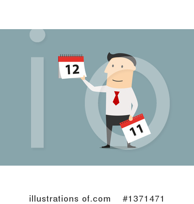 Royalty-Free (RF) White Businessman Clipart Illustration by Vector Tradition SM - Stock Sample #1371471