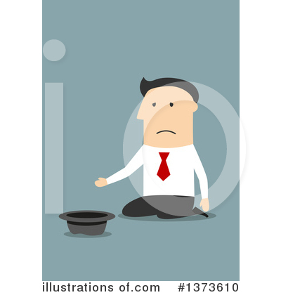 Royalty-Free (RF) White Businessman Clipart Illustration by Vector Tradition SM - Stock Sample #1373610