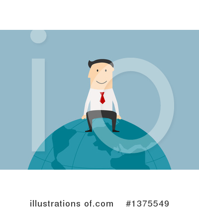 Royalty-Free (RF) White Businessman Clipart Illustration by Vector Tradition SM - Stock Sample #1375549