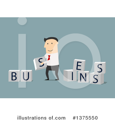 Royalty-Free (RF) White Businessman Clipart Illustration by Vector Tradition SM - Stock Sample #1375550