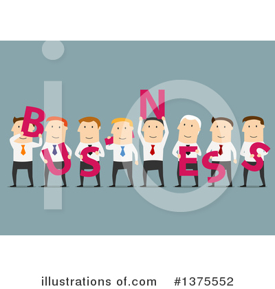 Royalty-Free (RF) White Businessman Clipart Illustration by Vector Tradition SM - Stock Sample #1375552