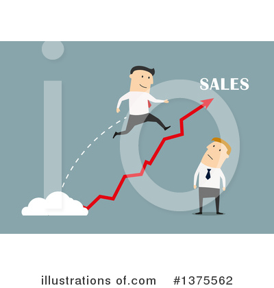 Royalty-Free (RF) White Businessman Clipart Illustration by Vector Tradition SM - Stock Sample #1375562