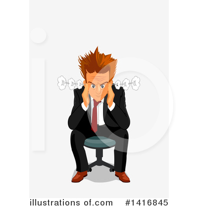 Royalty-Free (RF) White Businessman Clipart Illustration by Vector Tradition SM - Stock Sample #1416845