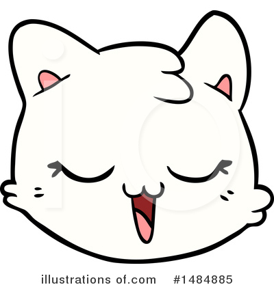 Royalty-Free (RF) White Cat Clipart Illustration by lineartestpilot - Stock Sample #1484885