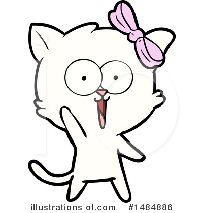 Royalty-Free (RF) White Cat Clipart Illustration by lineartestpilot - Stock Sample #1484886