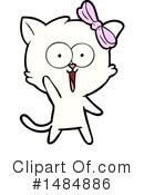 White Cat Clipart #1484886 by lineartestpilot