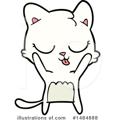 Royalty-Free (RF) White Cat Clipart Illustration by lineartestpilot - Stock Sample #1484888