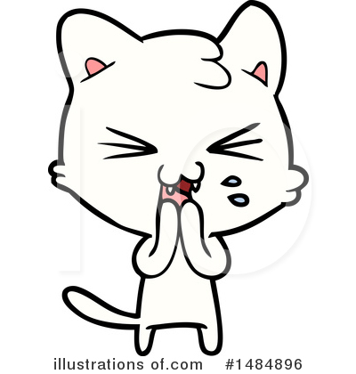 Royalty-Free (RF) White Cat Clipart Illustration by lineartestpilot - Stock Sample #1484896