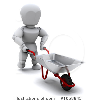 Royalty-Free (RF) White Character Clipart Illustration by KJ Pargeter - Stock Sample #1058845
