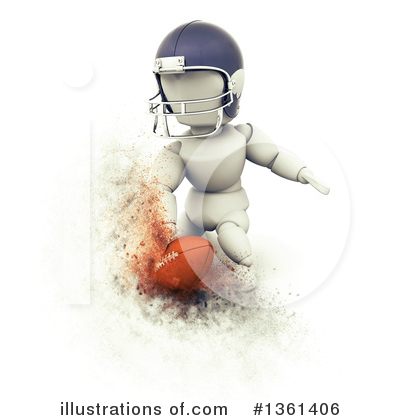 Football Player Clipart #1361406 by KJ Pargeter