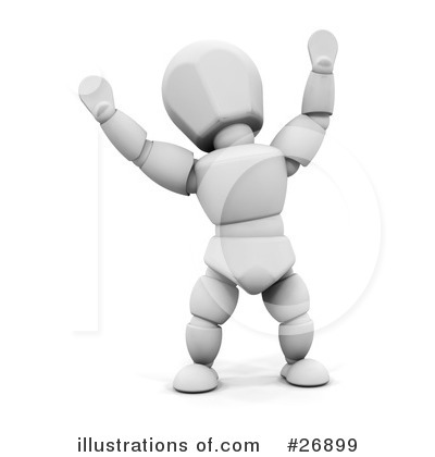 Royalty-Free (RF) White Character Clipart Illustration by KJ Pargeter - Stock Sample #26899