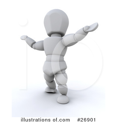 Royalty-Free (RF) White Character Clipart Illustration by KJ Pargeter - Stock Sample #26901