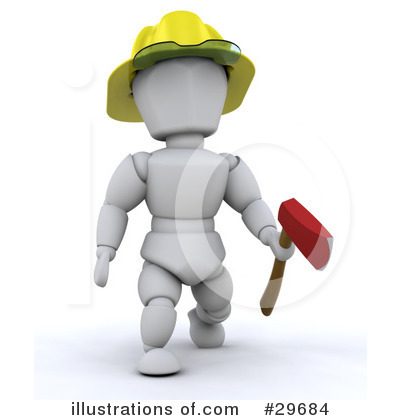 Royalty-Free (RF) White Character Clipart Illustration by KJ Pargeter - Stock Sample #29684