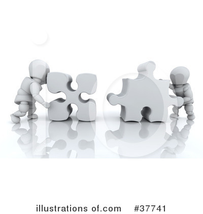 Royalty-Free (RF) White Character Clipart Illustration by KJ Pargeter - Stock Sample #37741