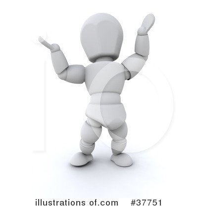 Royalty-Free (RF) White Character Clipart Illustration by KJ Pargeter - Stock Sample #37751