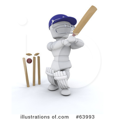 Cricketer Clipart #63993 by KJ Pargeter