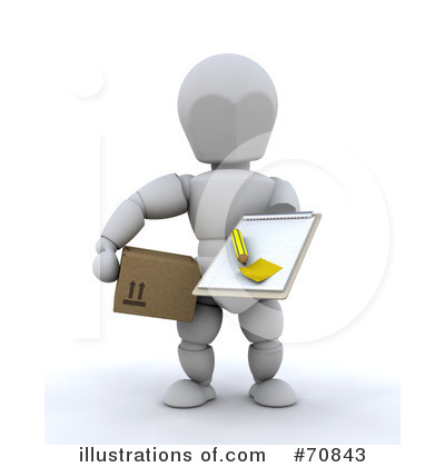 Delivery Man Clipart #70843 by KJ Pargeter