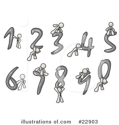 Numbers Clipart #22903 by Leo Blanchette