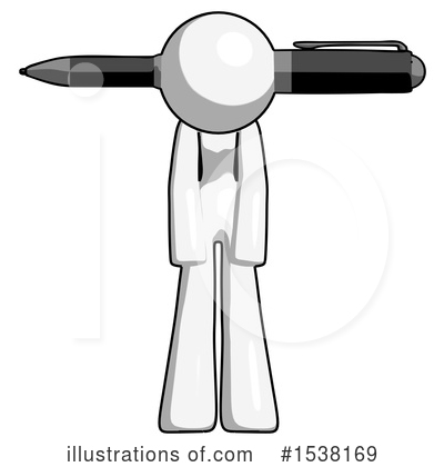 Royalty-Free (RF) White Design Mascot Clipart Illustration by Leo Blanchette - Stock Sample #1538169
