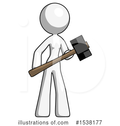 Royalty-Free (RF) White Design Mascot Clipart Illustration by Leo Blanchette - Stock Sample #1538177