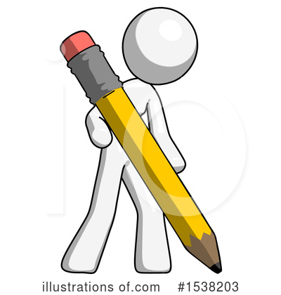 Royalty-Free (RF) White Design Mascot Clipart Illustration by Leo Blanchette - Stock Sample #1538203