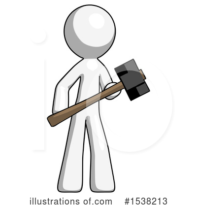 Royalty-Free (RF) White Design Mascot Clipart Illustration by Leo Blanchette - Stock Sample #1538213
