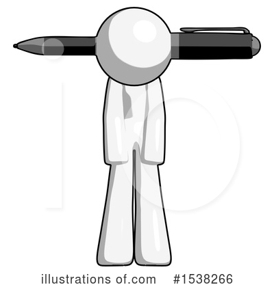 Royalty-Free (RF) White Design Mascot Clipart Illustration by Leo Blanchette - Stock Sample #1538266