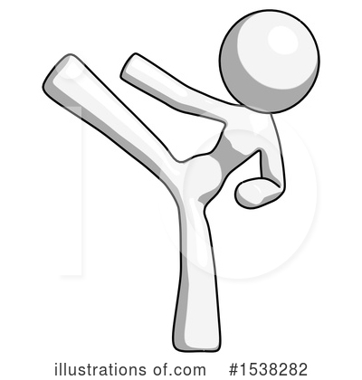 Royalty-Free (RF) White Design Mascot Clipart Illustration by Leo Blanchette - Stock Sample #1538282