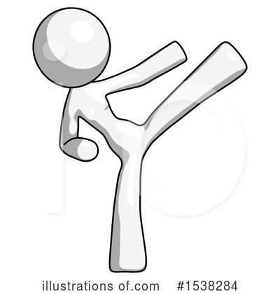 Royalty-Free (RF) White Design Mascot Clipart Illustration by Leo Blanchette - Stock Sample #1538284