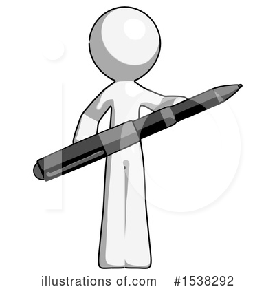 Royalty-Free (RF) White Design Mascot Clipart Illustration by Leo Blanchette - Stock Sample #1538292