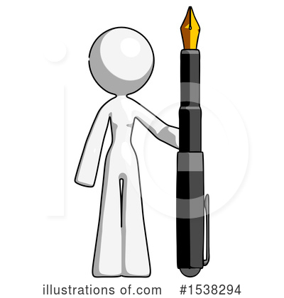 Royalty-Free (RF) White Design Mascot Clipart Illustration by Leo Blanchette - Stock Sample #1538294