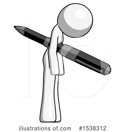 Royalty-Free (RF) White Design Mascot Clipart Illustration by Leo Blanchette - Stock Sample #1538312