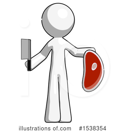 Royalty-Free (RF) White Design Mascot Clipart Illustration by Leo Blanchette - Stock Sample #1538354