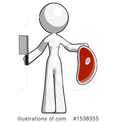 Royalty-Free (RF) White Design Mascot Clipart Illustration by Leo Blanchette - Stock Sample #1538355