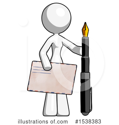 Royalty-Free (RF) White Design Mascot Clipart Illustration by Leo Blanchette - Stock Sample #1538383