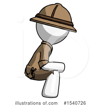 Royalty-Free (RF) White Design Mascot Clipart Illustration by Leo Blanchette - Stock Sample #1540726