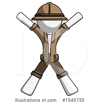Royalty-Free (RF) White Design Mascot Clipart Illustration by Leo Blanchette - Stock Sample #1540733