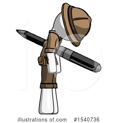 Royalty-Free (RF) White Design Mascot Clipart Illustration by Leo Blanchette - Stock Sample #1540736