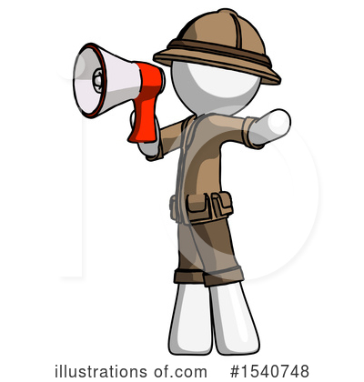 Royalty-Free (RF) White Design Mascot Clipart Illustration by Leo Blanchette - Stock Sample #1540748