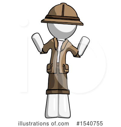 Royalty-Free (RF) White Design Mascot Clipart Illustration by Leo Blanchette - Stock Sample #1540755