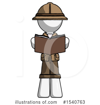 Royalty-Free (RF) White Design Mascot Clipart Illustration by Leo Blanchette - Stock Sample #1540763