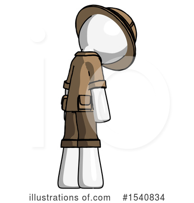 Royalty-Free (RF) White Design Mascot Clipart Illustration by Leo Blanchette - Stock Sample #1540834