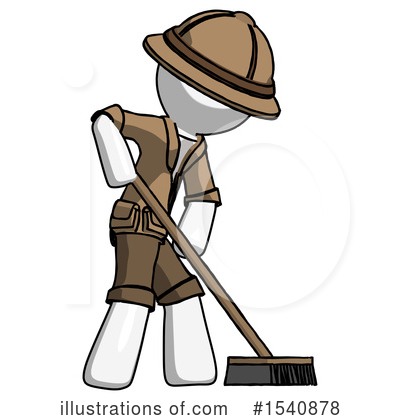 Royalty-Free (RF) White Design Mascot Clipart Illustration by Leo Blanchette - Stock Sample #1540878
