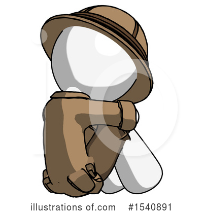 Royalty-Free (RF) White Design Mascot Clipart Illustration by Leo Blanchette - Stock Sample #1540891