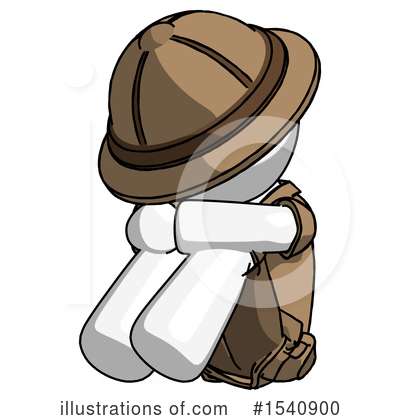 Royalty-Free (RF) White Design Mascot Clipart Illustration by Leo Blanchette - Stock Sample #1540900
