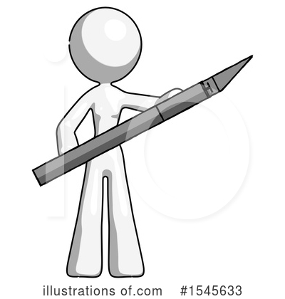 Royalty-Free (RF) White Design Mascot Clipart Illustration by Leo Blanchette - Stock Sample #1545633